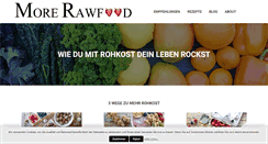 Desktop Screenshot of morerawfood.com
